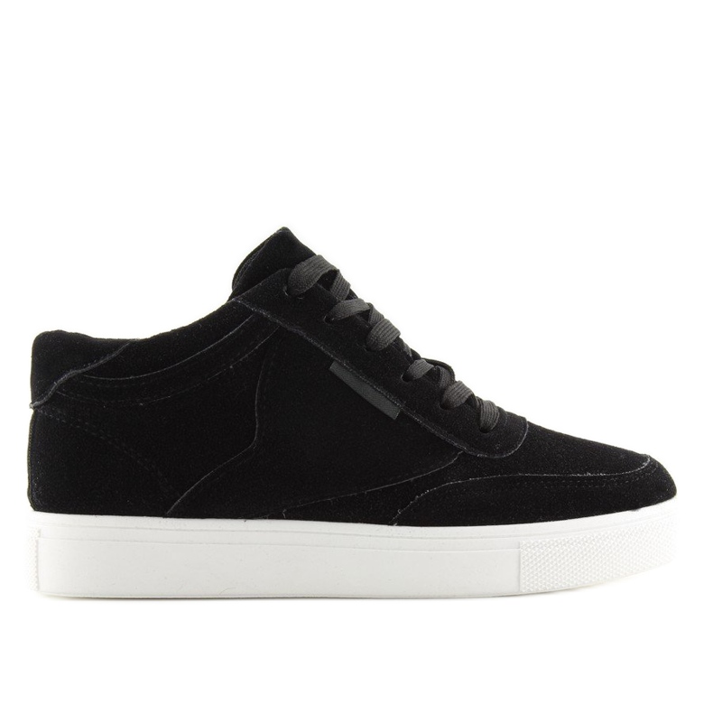 Damen-Sneakers aus schwarzem Wildleder NB171P Black