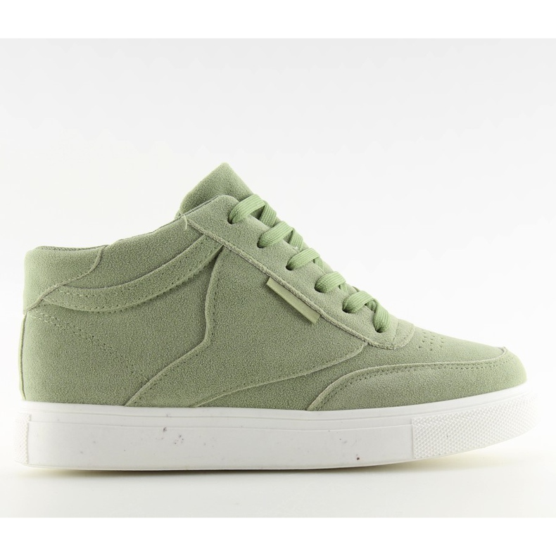 Damensneaker aus grünem Wildleder NB171P Grün