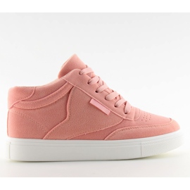 Rosafarbene Wildledersneaker für Damen NB171P Rosa