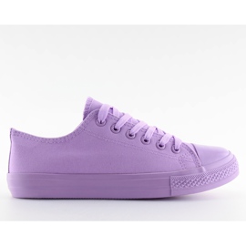 Purpurrote einfarbige purpurrote Turnschuhe der Frauen lila