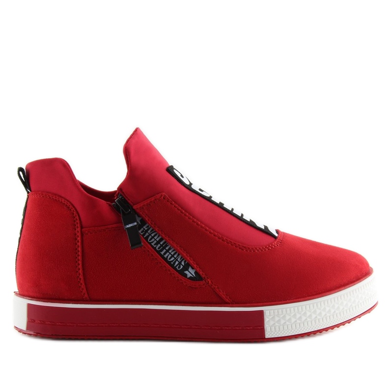 Turnschuhe auf Keil Rot Nb168