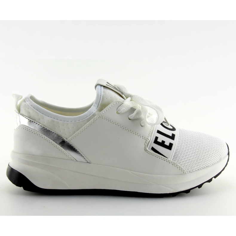 Damen weiße Sportschuhe NB155P White schwarz grau