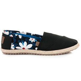 Mckeylor Espadrilles mit Blumen schwarz