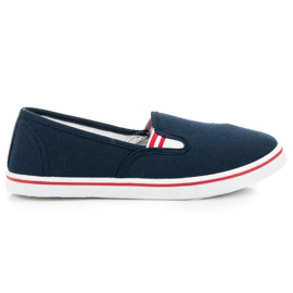 Mckeylor Marineblaue Slip-On-Sneakers