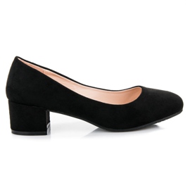 Best Shoes Niedrige Wildlederpumps schwarz