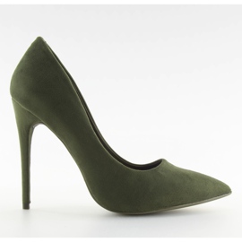Pumps auf Wildleder grün 5101 Grün