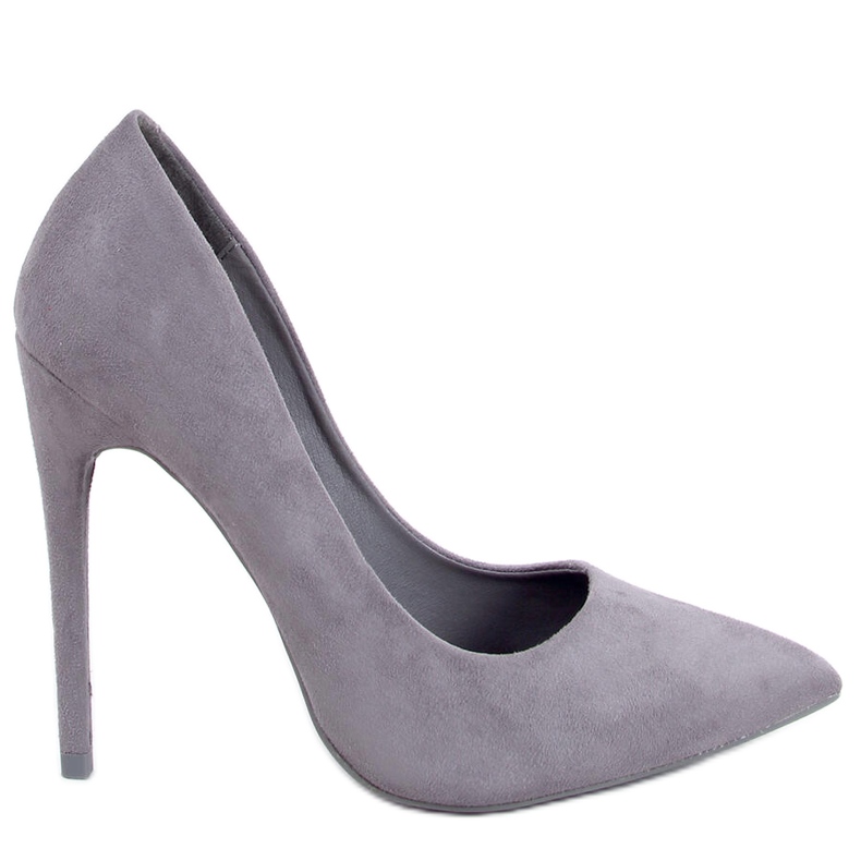 Pumps auf grauem Wildleder 5101 Grauer Stilettoabsatz