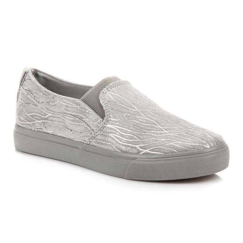 Sweet Shoes Slipons mit Muster grau