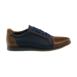 Badura 3173 marineblaue Sportschuhe braun