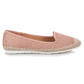 Vinceza Glitzerballerinas rosa