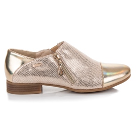 W. Potocki Schuhe mit goldenem Schlangenmuster