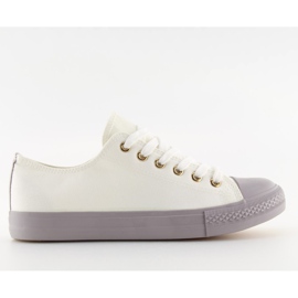 Damensneaker weiß-grau WEISS / GRAU