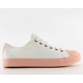 Damen Turnschuhe weiß-rosa WEISS / PINK