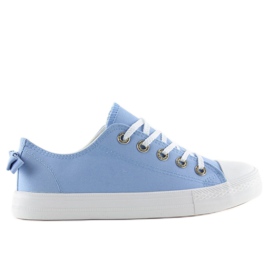 Damenturnschuhe mit Schleife, blau 8935 Blue