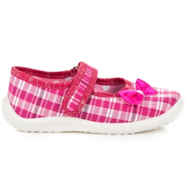 Reweks Haus Ballerina mit Klettverschluss rosa