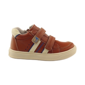 American Club American 703915 Stiefeletten aus Leder marineblau braun