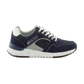 American Club Amerikanische 703039 Turnschuhe weiß navy blau