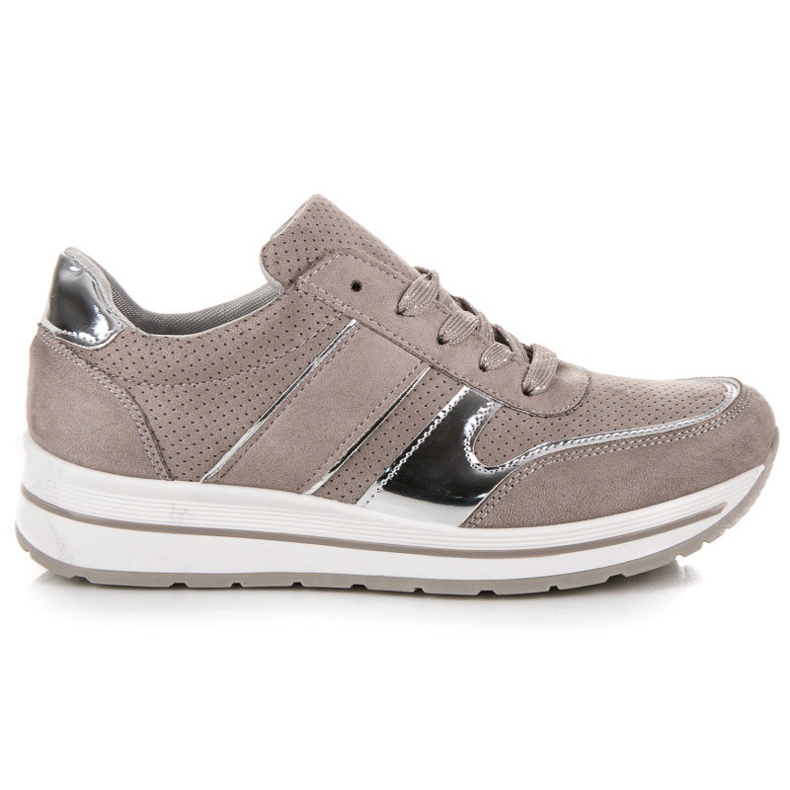 Seastar Wildlederschuhe auf der Plattform grau