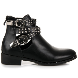 Seastar Rockstiefel mit flachem Absatz schwarz