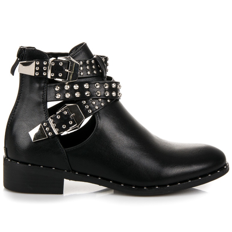 Seastar Rockstiefel mit flachem Absatz schwarz