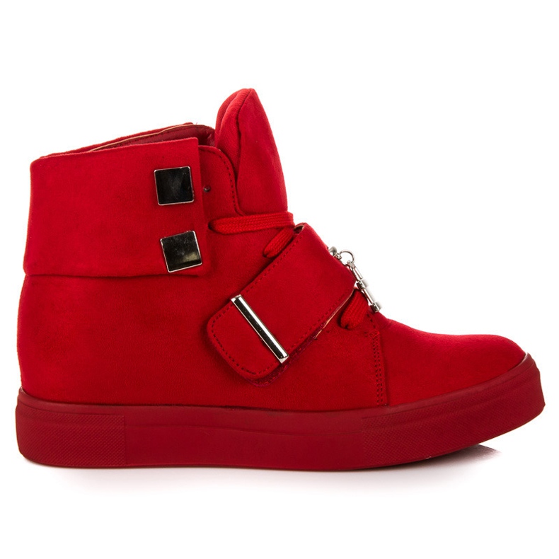 Seastar Keilsneaker aus Wildleder rot