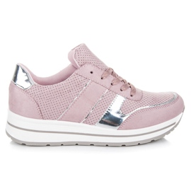 Seastar Wildlederschuhe auf der Plattform lila