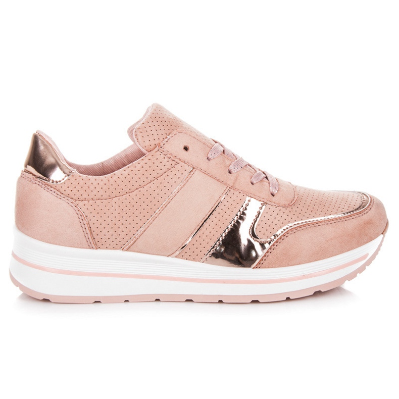 Seastar Wildlederschuhe auf der Plattform rosa