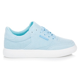 Turnschuhe auf der Plattform blau