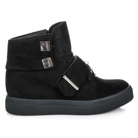 Seastar Wildleder Keil Turnschuhe schwarz