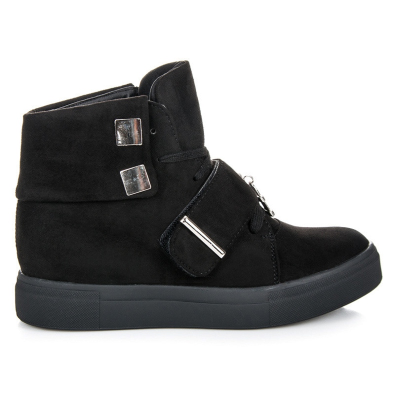 Seastar Wildleder Keil Turnschuhe schwarz