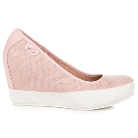 Vices Pumps mit rosa Keilabsatz