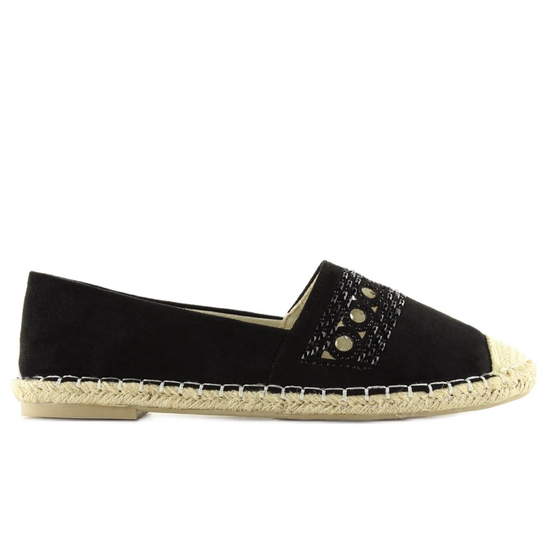 Schwarze Damen-Espadrilles SK135 Schwarz