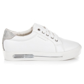 Vices Plateau-Sportschuhe weiß