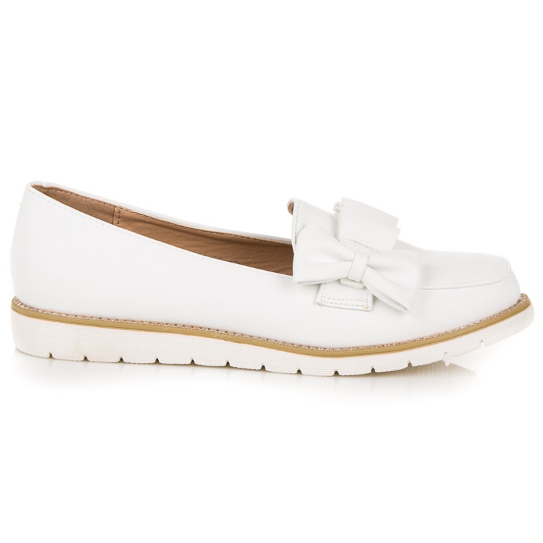 Vices Halbschuhe mit Schleife weiß