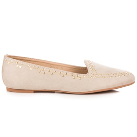 Vices Ballerinas aus Wildleder braun