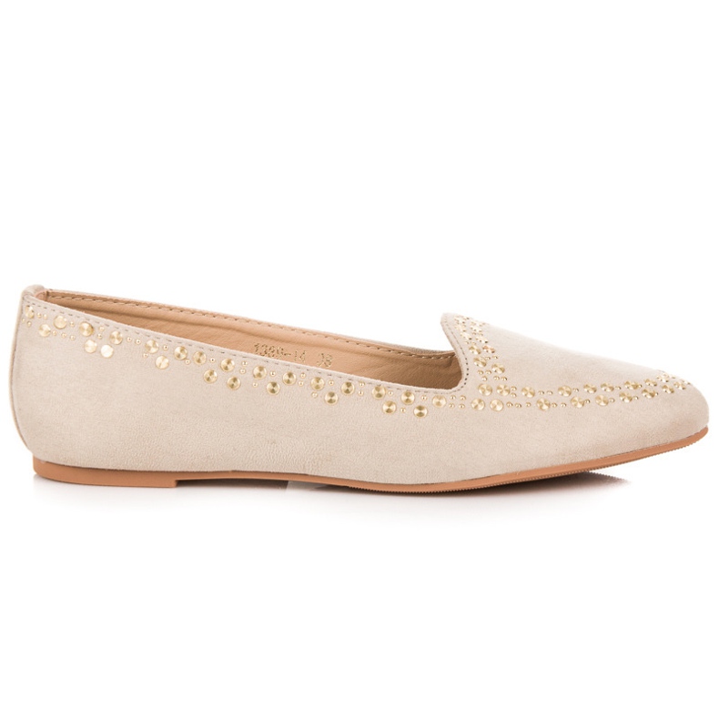 Vices Ballerinas aus Wildleder braun