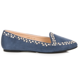 Vices Ballerinas aus Wildleder blau