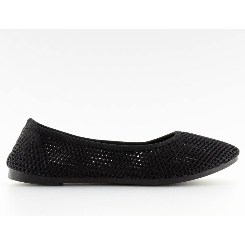 Ballerinas aus schwarzem Mesh JX56 schwarz