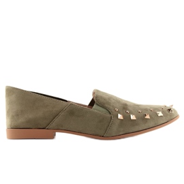 Lordsy Loafer mit 1415 Green Nieten grün