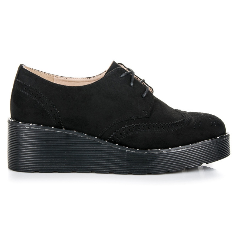 Seastar Keilschuhe aus Wildleder schwarz
