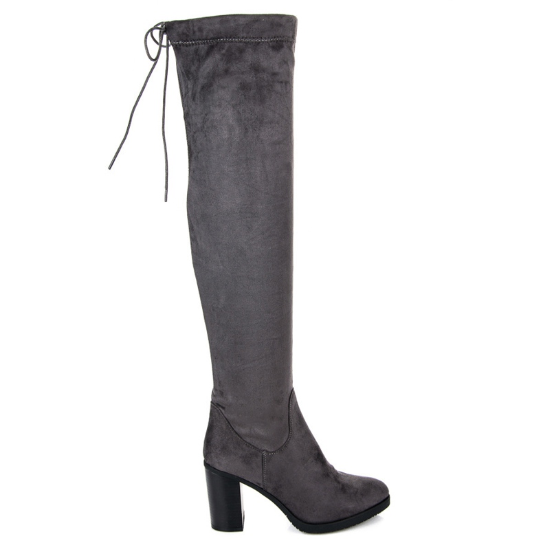 Seastar Overknee-Stiefel am Pfosten grau