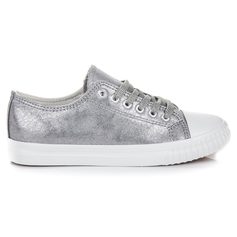 L&H Silberne Turnschuhe grau