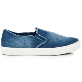 Torna Jeans-Slipper blau
