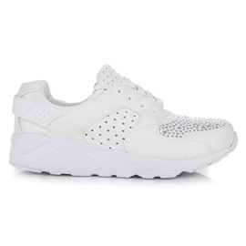 Kylie Sportschuhe mit Kristallen weiß