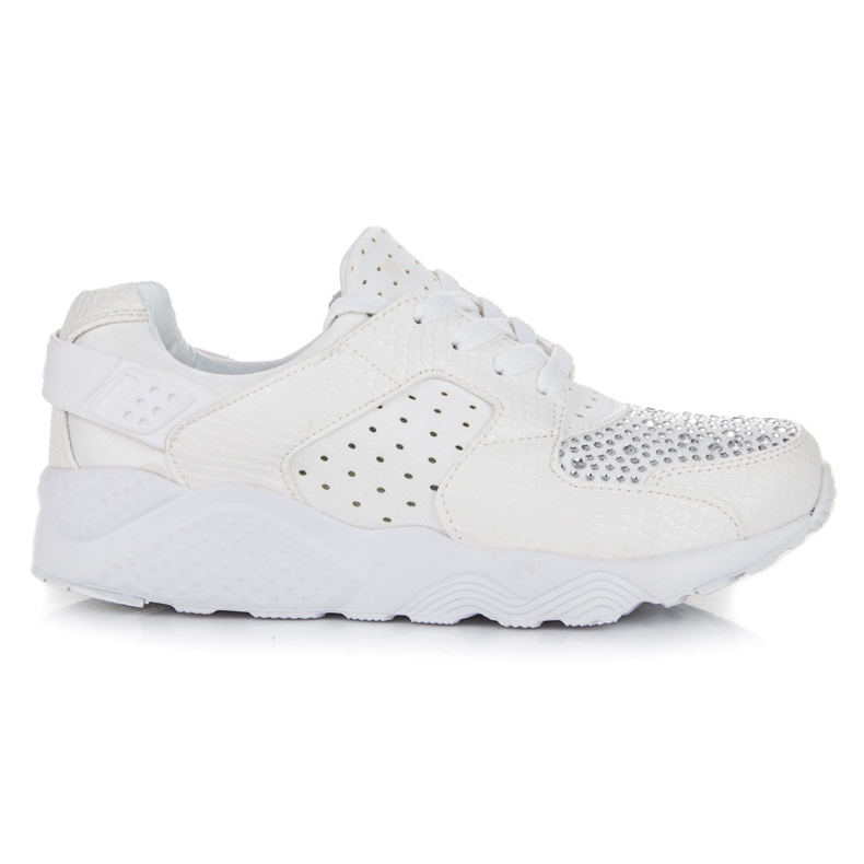 Kylie Sportschuhe mit Kristallen weiß