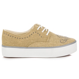 Kylie Turnschuhe mit Kristallen braun