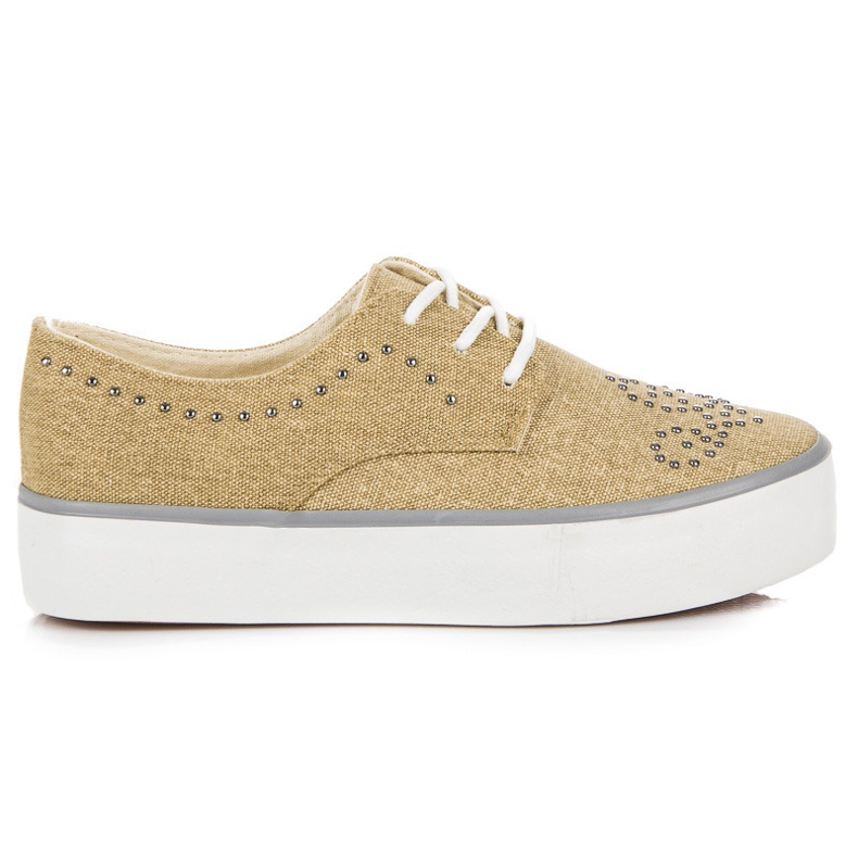 Kylie Turnschuhe mit Kristallen braun