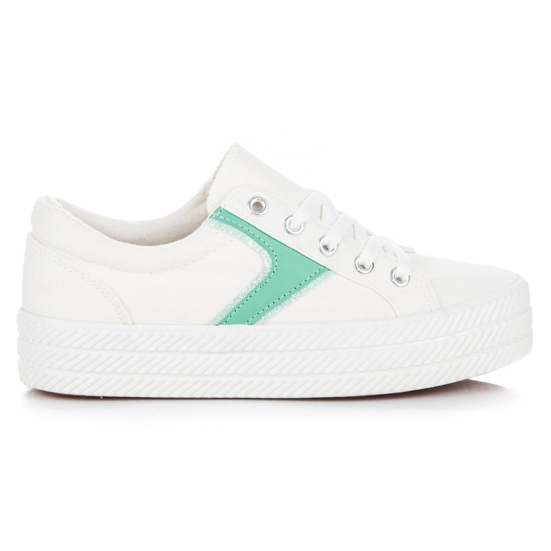 Kylie Turnschuhe auf der Plattform weiß