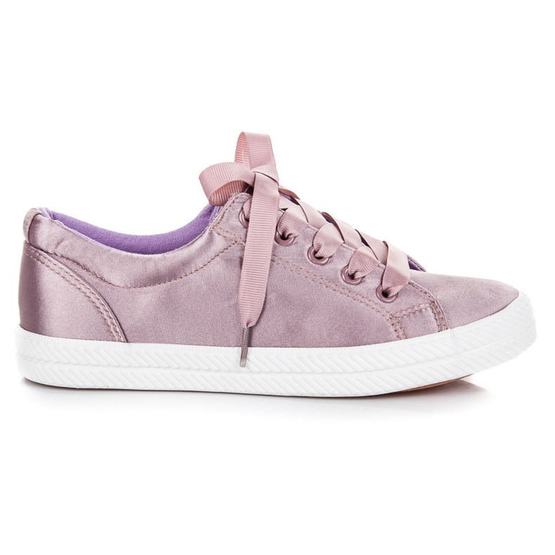 Kylie Satin-Turnschuhe violett