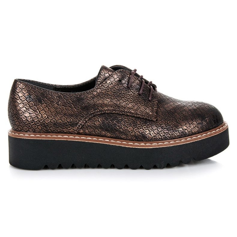 Kylie Plateauschuhe braun